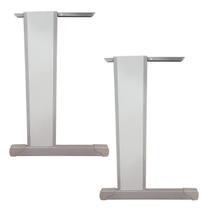 Par Pé De Mesa P/ Sobrepor P/ Escritório Com Madeira Cinza Par Pé De Mesa P/ Sobrepor P/ Escritório Com Madeira Cinza