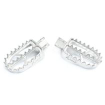 Par Pedaleira Aço Inox 4win Hunter Ttr 125/230 Xt 600/660 Xtz Lander 250