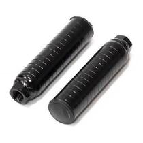 Par Pedaleira Preto Apoio Trolhinha Bike BMX Eixo 9mm
