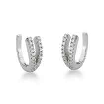 Par Piercing Fake V Prata 925