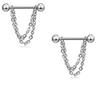 Par Piercing Mamilo Peito Titânio Cores Modelos