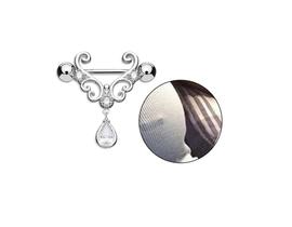 Par Piercing Mamilo Peito Titânio Cores Modelos Gota