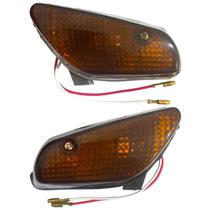 Par Pisca Dianteiro Yamaha Crypton 105 1997 a 2005 Âmbar Par Pisca Dianteiro Yamaha Crypton 105 1997 a 2005 Âmbar