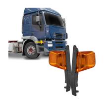 Par Pisca Lateral Parachoque Iveco Stralis 2003 04/07 Ambar