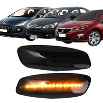 Par Pisca Retrovisor Peugeot Citroen 308 C4 Lounge Led Fume