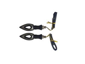 Par Pisca Seta Esportiva Moto Led Vazado Flecha Cavalinho Par Pisca Seta Esportiva Moto Led Vazado Flecha Cavalinho