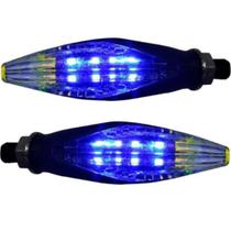 Par Pisca Seta Esportivo Universal em LED - Azul Colorido