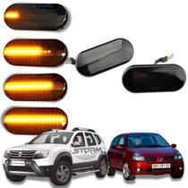 Par Pisca Seta Par Pisca Seta Sequencial Renault Clio Duster Oroch Scenic sinal lâmpada led repetidor sinaleira paralama original
