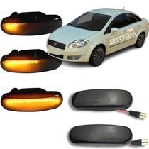 Par Pisca Seta Sequencial Fiat Linea ano 2009 a 2016 sinal repetidor auxiliar ara-lama luz led Dinâmica Absolute T-Jet LX Absolute Sublime 1.9 1.4 HLX