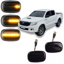 Par Pisca Seta Sequencial Toyota Hilux Ano 2005 até 2015 SR SRV para-lama led sinal repetidor 3.0 Dx Srv 2.5 2.7 Dupla Simples 4x4 4x2 Std