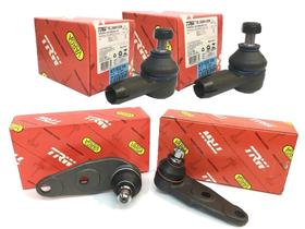 Par pivo bandeja + 2 terminal gol saveiro g2 g3 g4 dir hidr