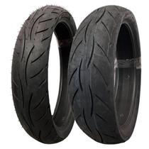 Par Pneu 100 80 R17 e 140 70 R17 Sportec M5 Metzeler Uso Sem Câmara