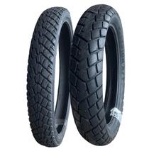 Par Pneu 80 90 R21 e 110 80 R18 Mt90 Pirelli Uso Com Câmara