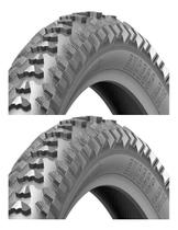 Par Pneu Bicicleta Infantil Aro 16 X 1.75 Levorin Excess Mtb Cor Preto