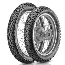 Par Pneu Biz 125 Pop 100 60/100-17 + 80/100-14 Tr200 Vipal