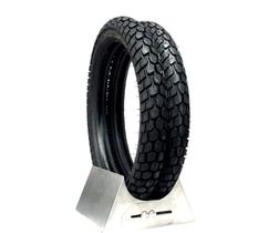 Par pneu cg 125 150 160 titan fan start diant. 2,75 18 tras. 90 90 18 on / off road maggion 0848