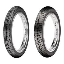 Par Pneu Cg 125 150 90/90-18+275-18 Novo Maggion + Câmaras