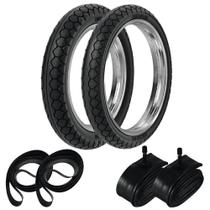 Par Pneu Cg 150 Fan 90/90-18 + 275-18 Pd29 Rinaldi + Camaras + Cintas Par Pneu Cg 150 Fan 90/90-18 + 275-18 Pd29 Rinaldi + Camaras + Cintas