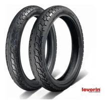 Par Pneu Levorin Dakar Cg Titan 9090 18 e 80100 18 Sem câmara Fan Par Pneu Levorin Dakar Cg Titan 9090 18 e 80100 18 Sem câmara Fan