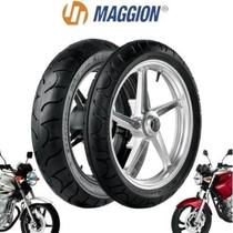 Par Pneu Maggion Diant e Tras 110 e 140 70 17 Fazer Twister Cb 300