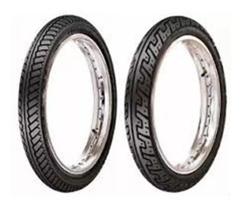 Par Pneu Moto 90/90-18 + 275-18 Maggion Motos Titan 150 125 160 Cg 125 Ybr Fan Factor Ml Turuna