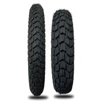 Par Pneu Moto Honda Bros 150/160 Modelo 110/90-17 + 90/90-19