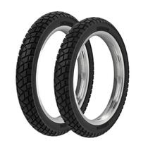 Par Pneu Moto Rinaldi BS32 2.75-18 + 90/90-18 Fan Titan 150 Par Pneu Moto Rinaldi BS32 2.75-18 + 90/90-18 Fan Titan 150