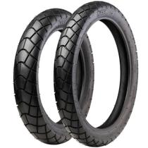 Par Pneu Novo 110/90-17 + 90/90-19 Flash Tyre Bros 125 150 160 Crosser XRE XTZ