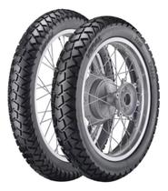 Par Pneu Vipal Tr300 90/90-21 Dianteiro E 120/90-17 Traseiro para moto Falcon Tenere - Brandy
