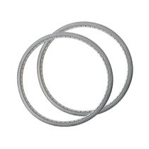 Par Pneus Antifuro Pu 24x1 3/8 Cinza Para Cadeira De Rodas