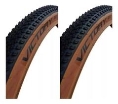 Par Pneus Chaoyang Victory Banda Leve Mtb Aro 29x2.20 Marrom