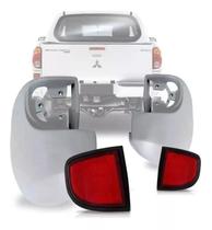 Par Polaina + Refletor Parachoque Triton L200 2008 a 2016