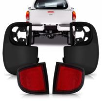 Par polaina traseira l200 triton 2008 a 2014 c/ refletor