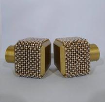 Par Ponteira Cubo Infinity 28mm Fendi Bella Arte