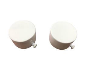 Par ponteira tampa 19mm para varão comum - branco