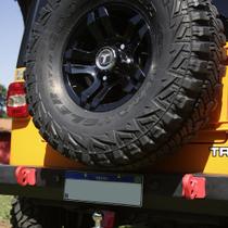 Par Ponto Ancoragem ParaChoque Traseiro Troller Gancho-Vermelho