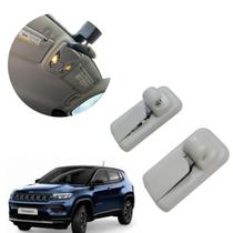 Par Presilhas Suporte Quebra Sol Jeep Compass 2017 2018 2019 2020 2021 2022 2023 2024 2025 Original