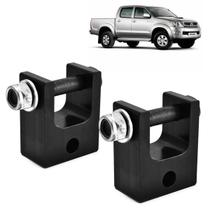 Par Prolongador De Amortecedor Traseiro Preto Hilux 05-22