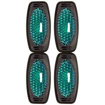 Par Protetor Canto De Porta Olho Refletivo Gato Duplo Verde