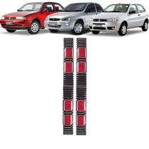 Par Protetor Canto de Porta Olho Refletivo Gato Duplo Vermelho