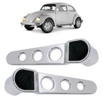 Par Puxador Cromado Interno Maçaneta Esporte Fusca 59 A 86
