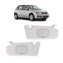 Par Quebra Sol Cinza Claro com Espelho Fiat Stilo 2003 a 2010 Newtec Nt1040ft e Nt1041ft Par Quebra Sol Cinza Claro com Espelho Fiat Stilo 2003 a 2010 Newtec Nt1040ft e Nt1041ft