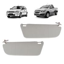 Par Quebra Sol Cinza Com Bolsa Chevrolet Corsa e Montana Newtec NT2207GM E NT2206GM