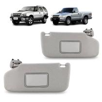 Par Quebra Sol Cinza com Caixa Espelho Chevrolet S10 Blazer 2005 a 2011 Newtec Nt2340gm Nt2341gm