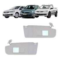 Par Quebra Sol Cinza com Espelho Bolsa e Iluminação Volkswagen Gol/voyage/saveiro Newtec Nt3006vw Nt3007vw Par Quebra Sol Cinza com Espelho Bolsa e Iluminação Volkswagen Gol/voyage/saveiro Newtec Nt3006vw Nt3007vw