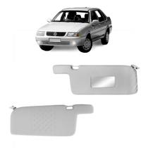 Par Quebra Sol Cinza com Espelho e Bolsa Volkswagen Santana 1992 a 2006 Newtec Nt3220svw Nt3221vw
