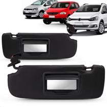 Par Quebra Sol Fox Spacefox Crossfox 03 a 15 16 17 Preto Canelado Espelho Iluminação