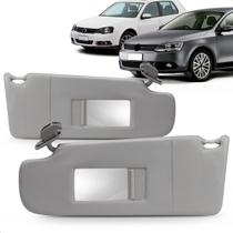 Par Quebra Sol Golf Jetta 2008 2009 2010 2011 2012 2013 Cinza Canelado Espelho Bolsa