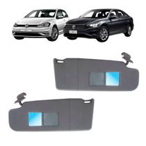 Par Quebra Sol Preto com Espelho e Bolsa Volkswagen Golf/jetta 2008 a 2012 Newtec Nt3052cvw Nt3053cvw Par Quebra Sol Preto com Espelho e Bolsa Volkswagen Golf/jetta 2008 a 2012 Newtec Nt3052cvw Nt3053cvw