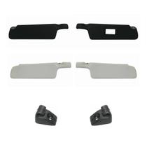 Par quebra sol + suporte gm opala 1972 até 1992 preto/gelo espelho12005120082g148